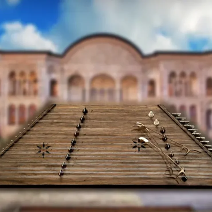 santoor in a traditional persian mansion
