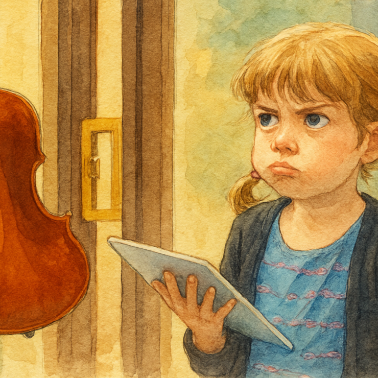 girl is ignoring playing