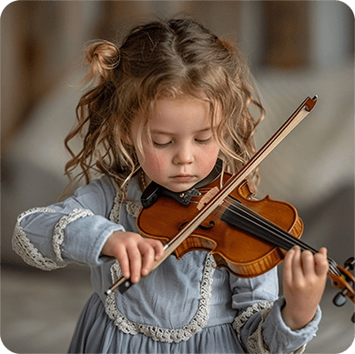 a-little-girl-playing-violon